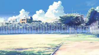 Anime School Scenery Wallpaper