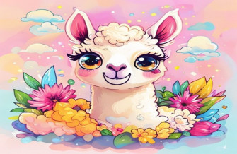 Kawaii Llama Wallpaper