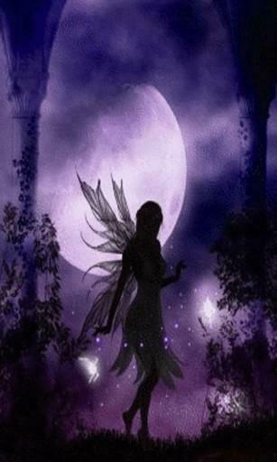 Bigger Fairy Purple Glow Sky Live For Android Screenshot