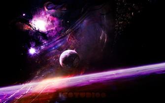 Colorful Space Background Wallpaper