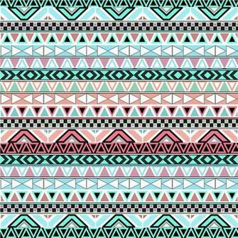 Pink Cute Abstract Aztec Pattern Wallpaper