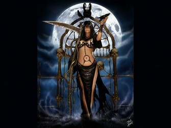 Background Wallpaper Desktop Female Grim Reaper