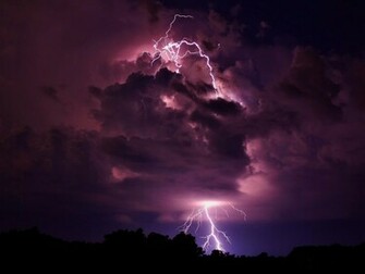 Clouds Storm Lightning Wallpaper
