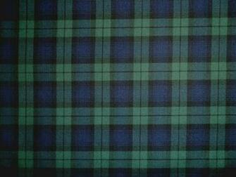 Black Watch Tartan Fabric Blue Green Tex Ex Textile Express