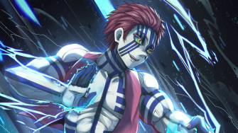 Akaza Upper Moon Demon Slayer HD 4k Wallpaper