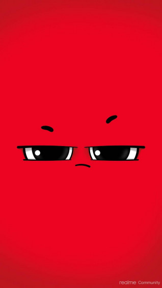 Realme Annoyed Face Wallpaper