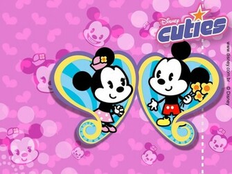 Mickey And Minnie Cuties Wallpaper