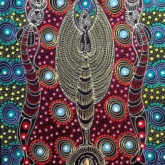 Dreamtime Sisters By Colleen Wallace Nungari Sold Aboriginal