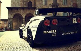 White And Black Corvette Stingray Z06 Coupe Sports Car