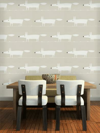 Scion Mr Fox Snow Wallpaper