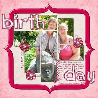 Digital Scrapbooking BirtHDay In The Apenheul
