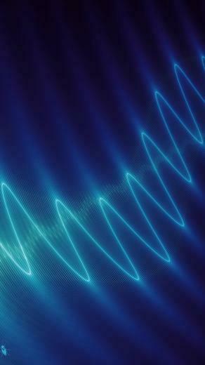 Blue Abstract Curves Wallpaper iPhone