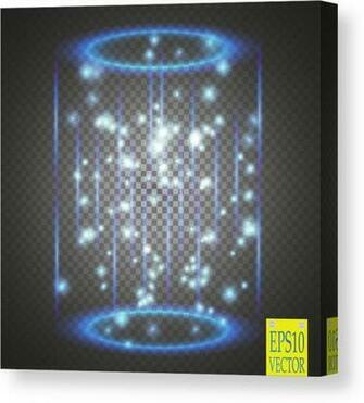 Magic Fantasy Portal Futuristic Teleport Light Effect Blue