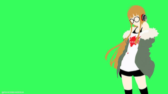Futaba Sakura Persona Minimalist Wallpaper