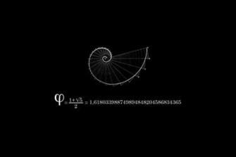 Fibonacci Black Background Mathematics Physics Wallpaper