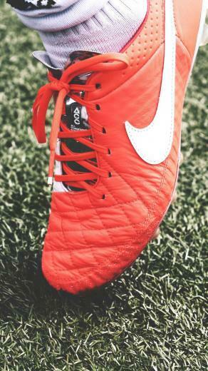 Nike Football Shoes Lawn iPhone Plus Wallpaper