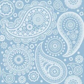 Paisley Crescent By Mini Moderns Chalkhill Blue Wallpaper