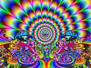Trippy Black Light Wallpaper 4k HD