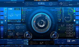 Spaceship Cockpit Hud By Thezeis
