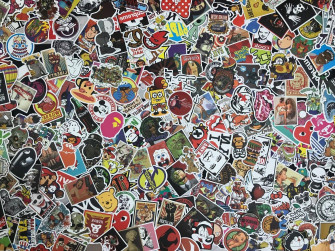 Skateboards Stickers Wallpaper On