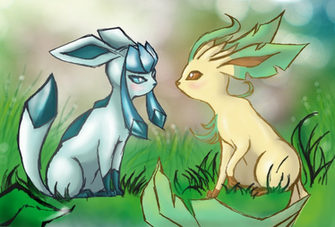 Glaceon And Leafeon By Xxladymarchxx