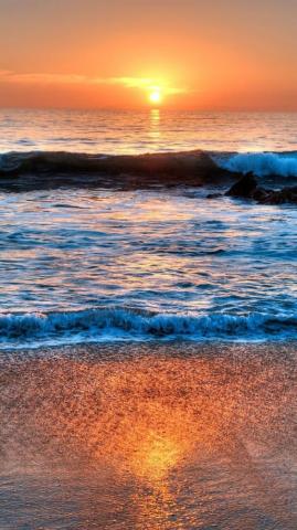 Wallpaper Laguna Beach California Usa Sea Sunset Clouds