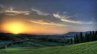 Net Tuscany Sunset Road Nature Html