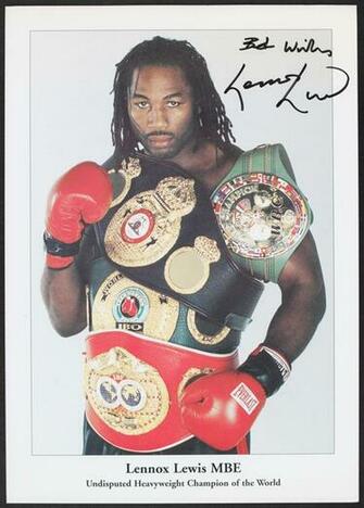 Lennox Lewis Belts Gallery