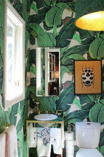 Fun Of It Harry Hinson Co Wallpaper Martinique In Green