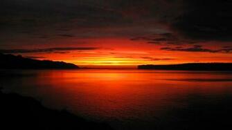 Beautiful Red Sunset Cool Wallpaper