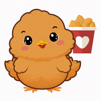 Cute Chicken Nugget Clipart Wallpaper