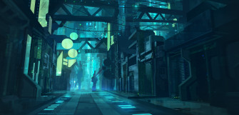 Wallpaper Id Futuristic City Street Lights