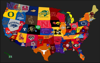College Football Rankings By State A Through M