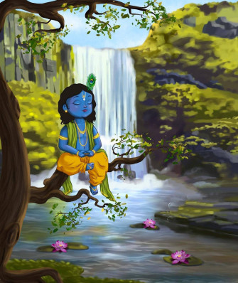Cartoon Krishna Wallpaper