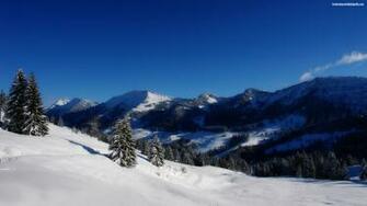 Snow Covered Mountains Wallpaper Grasscloth