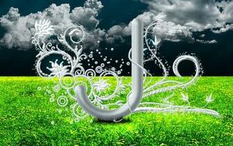 Flowery J Wallpaper