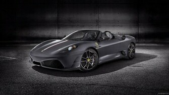 Wallpaper Black Car Ferrari