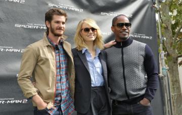 Wallpaper Emma Stone Andrew Garfield Jamie Foxx The Amazing
