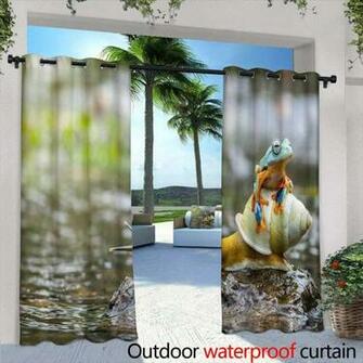 Amazon Lightly Outdoor Blackout Curtains Flower Color