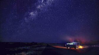 Camp And Starry Sky Desktop Pc Mac Wallpaper