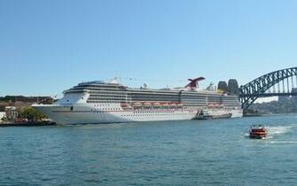 Carnival Spirit Cruise Ship Boat Vehicle Sydney Harbour Wallpaper