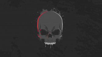 Skull Dark Minimalism 4k HD Wallpaper Image