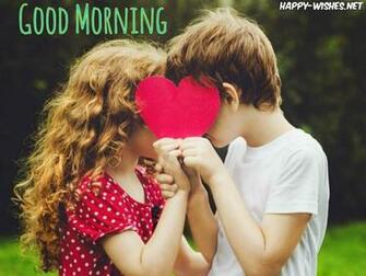 Good Morning Wishes With Kiss Image
