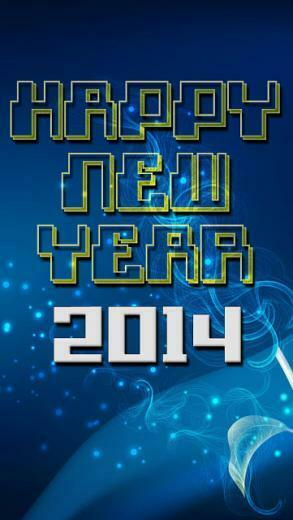 New Year iPhone Wallpaper Glowing City Happy