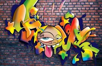 Graffiti Jungle Landscape Nursery Retro Space Texture Underwater World