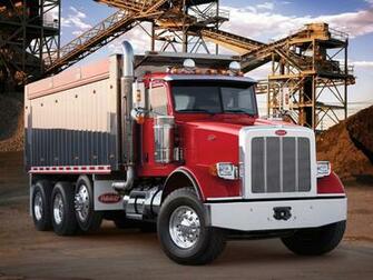 Peterbilt Dumptruck Semi Tractor F Wallpaper