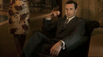 Wallpaper Jon Hamm Actor Mad Men Don Draper Smoking Desktop