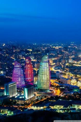 Baku Panorama 4k HD Desktop Wallpaper For Ultra Tv Wide