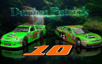 Danica Patrick Nns And Cup Go Daddy Cars Wallpaper