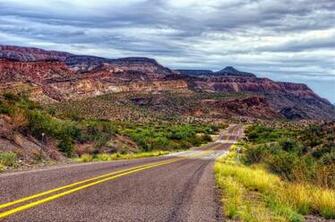Big Bend Ranch State Park HDr Desert Mountains Road Clouds